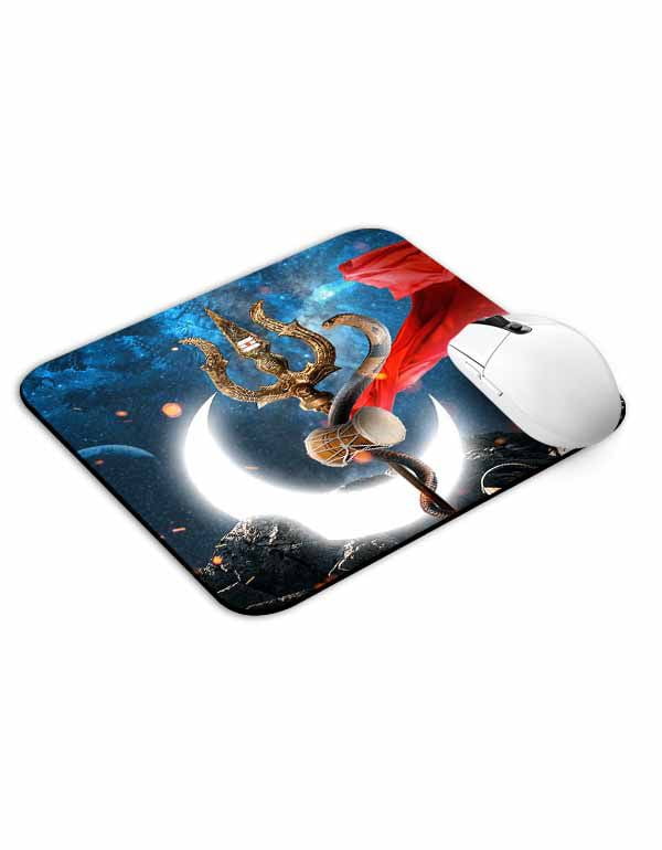 Allleftout Shiva Trishul Mouse Pad