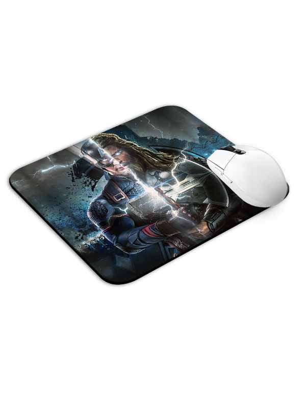 Allleftout Captain America And Thor Mouse Pad