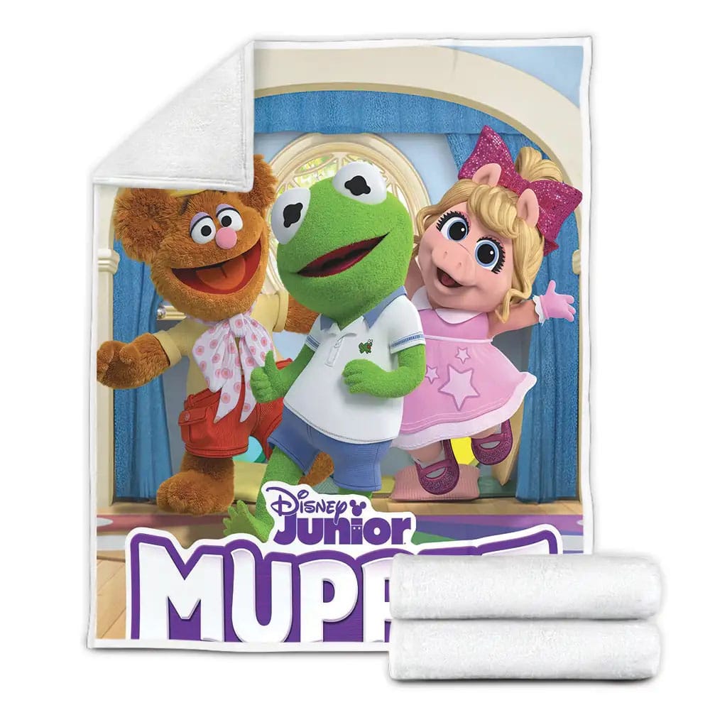 Muppet Babies Show And Tell On Disney Junior Fleece Blanket Gift For Wife Husband Besties