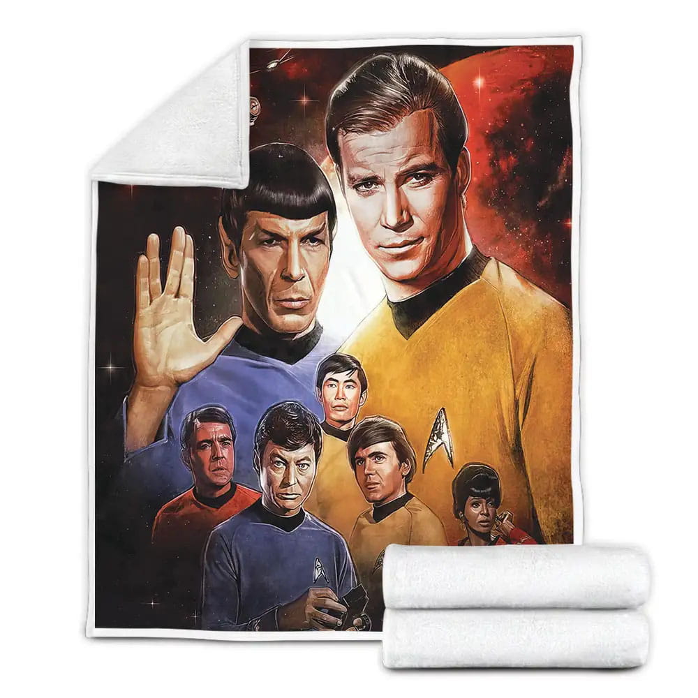 Star Trek The Original Series Art Paintings Fleece Blanket Gift For Wife Husband Besties