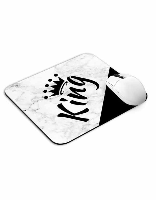 Allleftout King Text Mouse Pad
