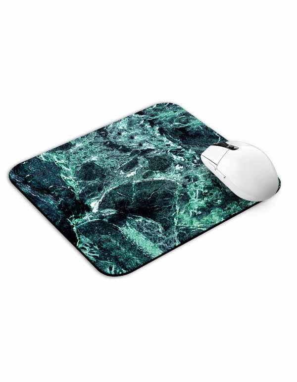 Allleftout Green Marble Mouse Pad