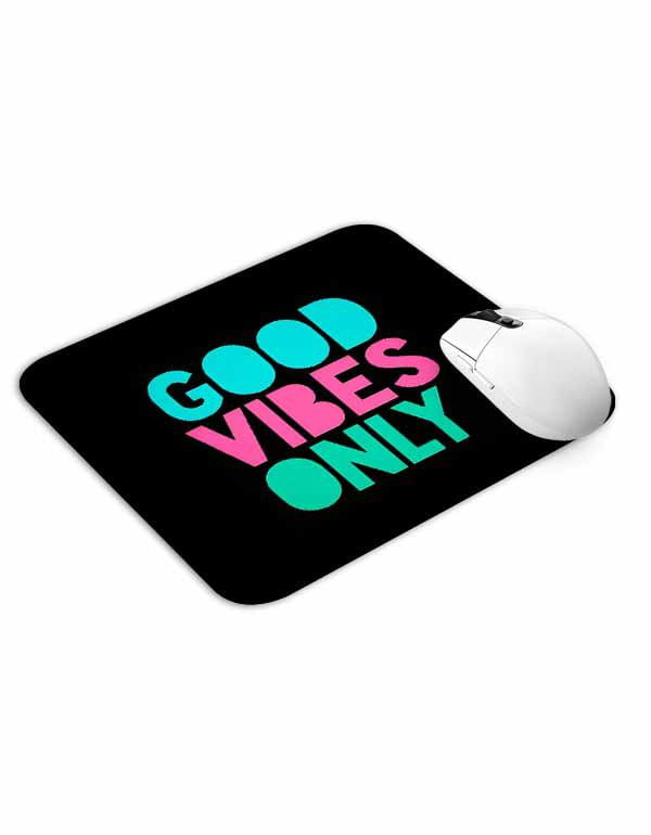 Allleftout Good Vibes Only Text Mouse Pad