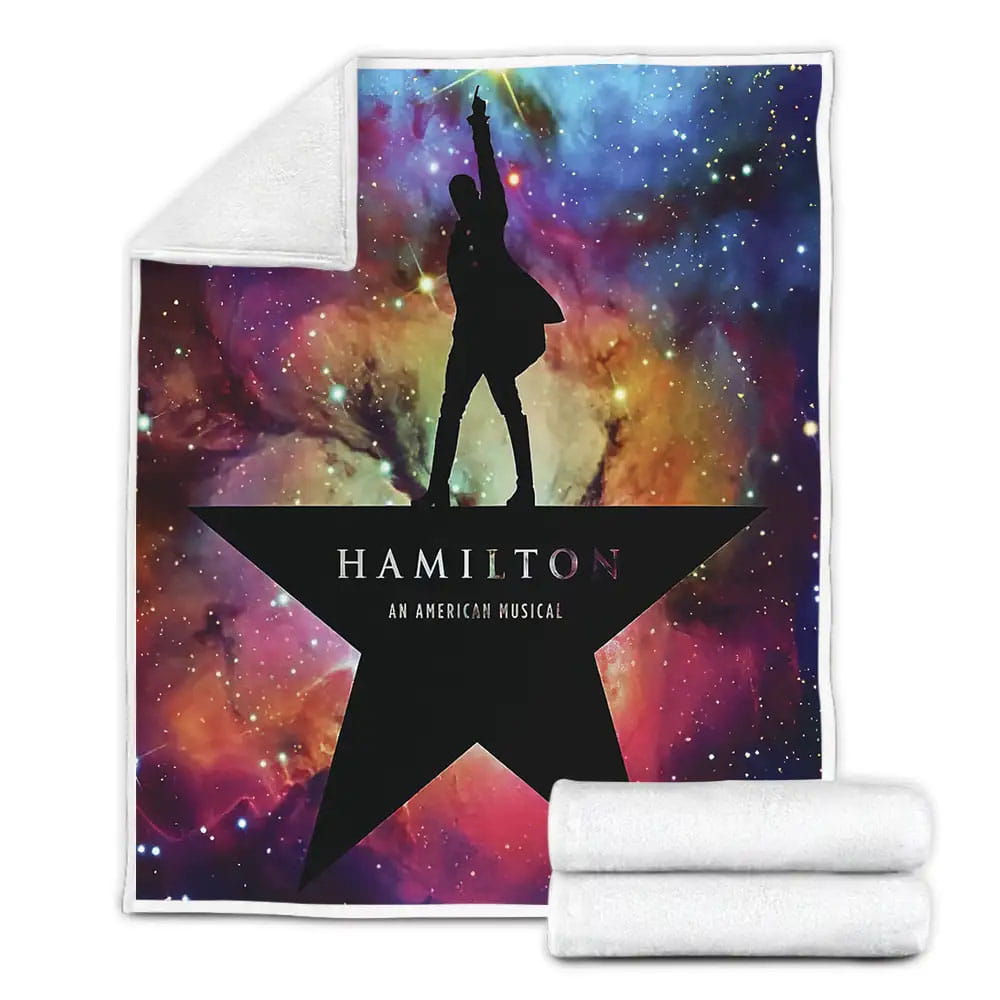 Hamilton An American Musical Fleece Blanket Gift For Christmas Thanksgiving Halloween