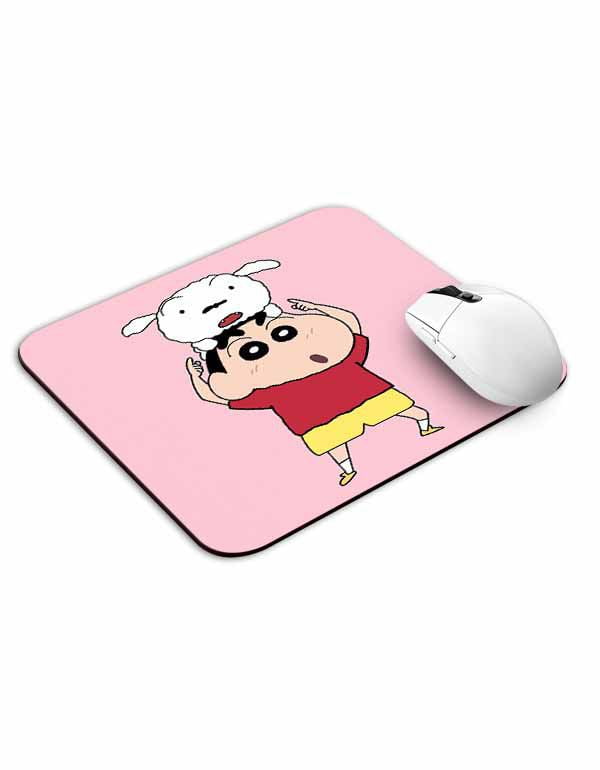 Allleftout Shinchan With Shiro Mouse Pad