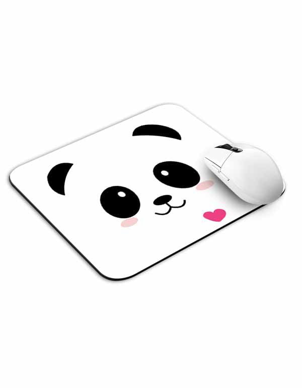 Allleftout Cute Panda Heart Mouse Pad