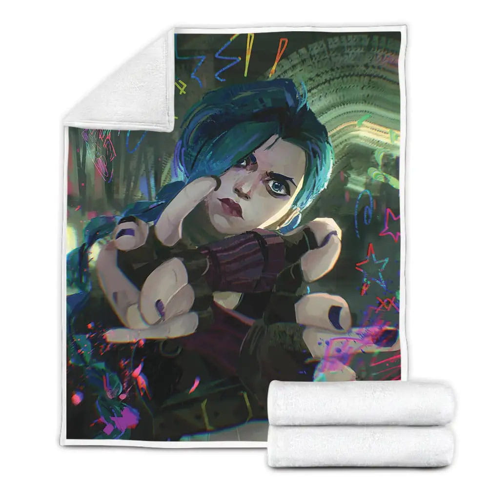 Arcane Jinxs Painting Fleece Blanket Gift For Birthday Halloween Christmas Thanksgiving