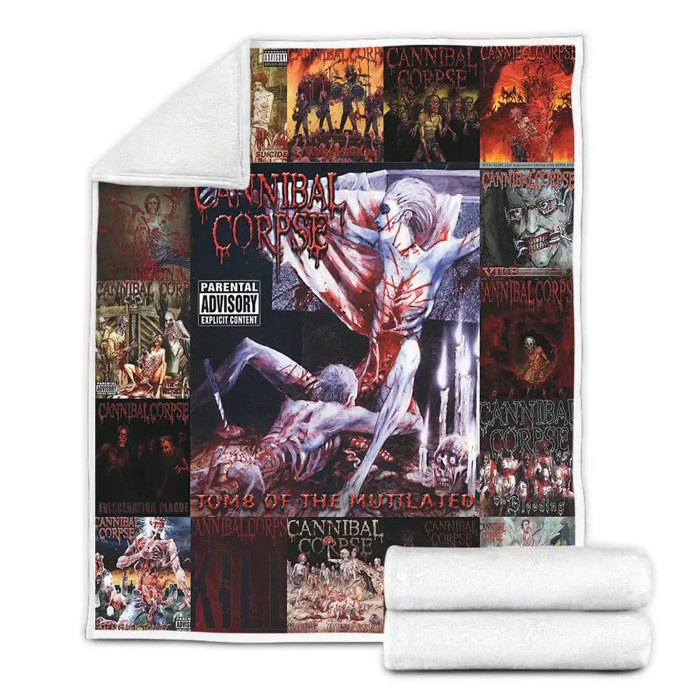 Cannibal Corpse Albums Fleece Blanket Gift For Birthday Halloween Christmas Thanksgiving