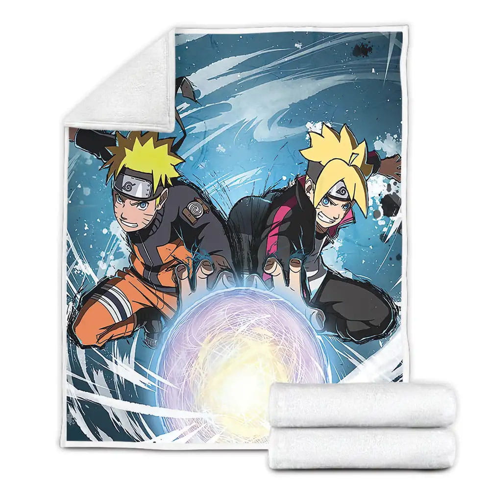 Boruto Naruto Rasengan Fleece Blanket Gift For Birthday Halloween Christmas Thanksgiving