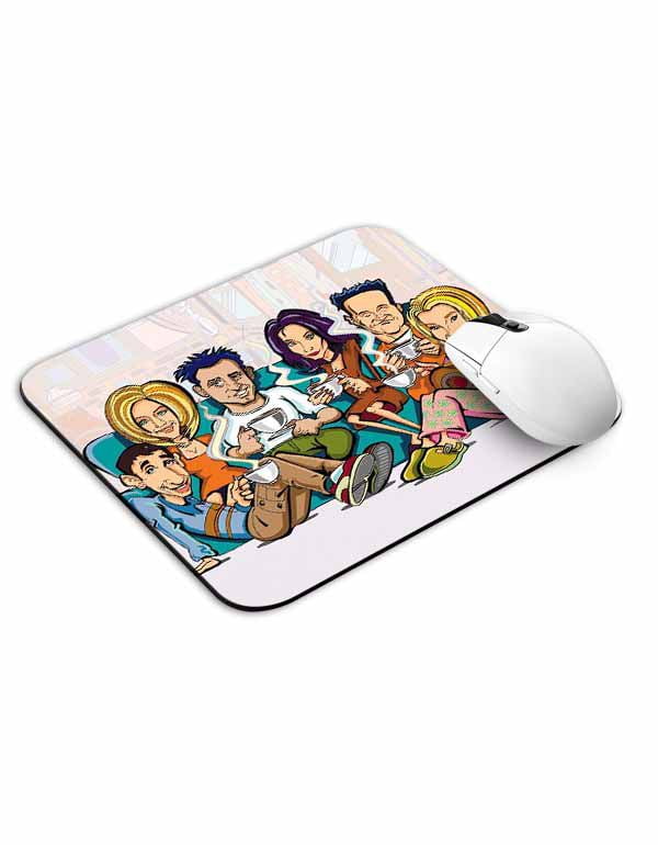 Allleftout Friends All Characters Mouse Pad