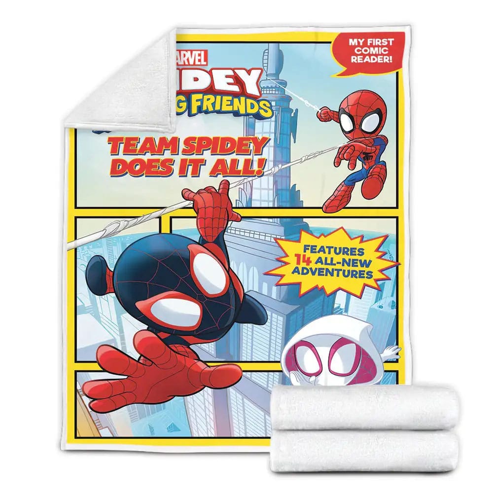 Spidey And His Amazing Friends Fleece Blanket Gift For Christmas Thanksgiving Halloween