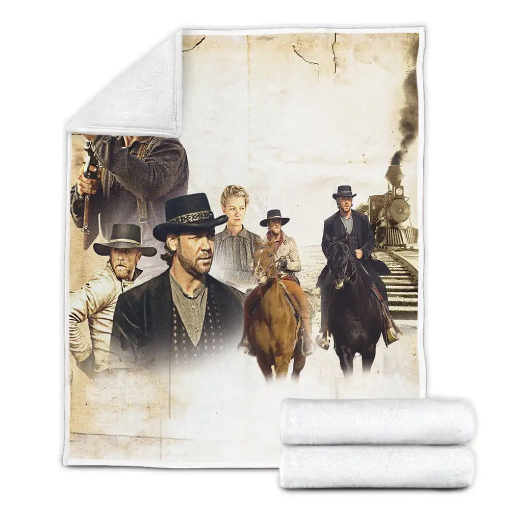 To Yuma Characters Photo Movie Fleece Blanket Gift For Christmas Thanksgiving Halloween