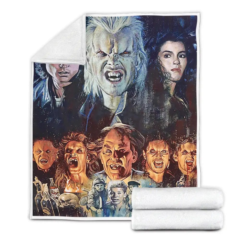 The Lost Boys Art Face Of Main Actor In Movie Fleece Blanket Gift For Wife Husband Besties