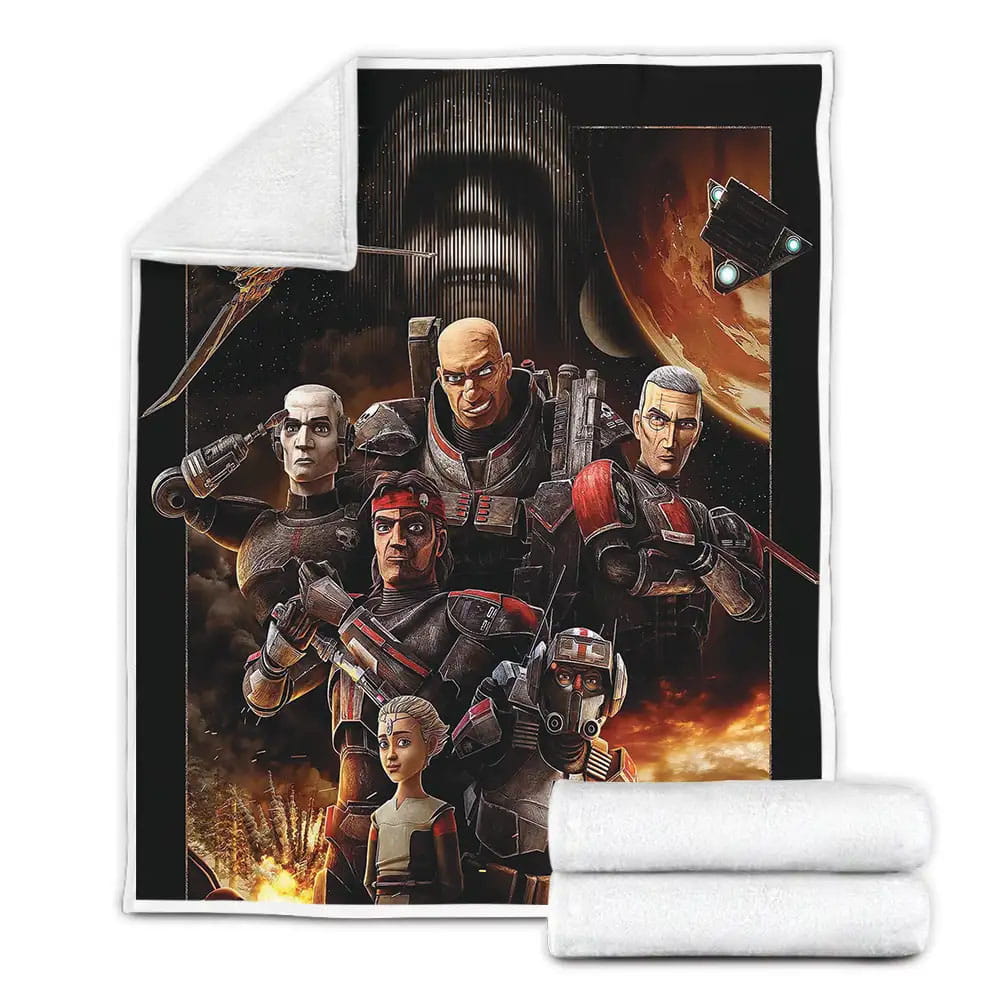 Star Wars The Bad Batch Fleece Blanket Gift For Birthday Halloween Christmas Thanksgiving