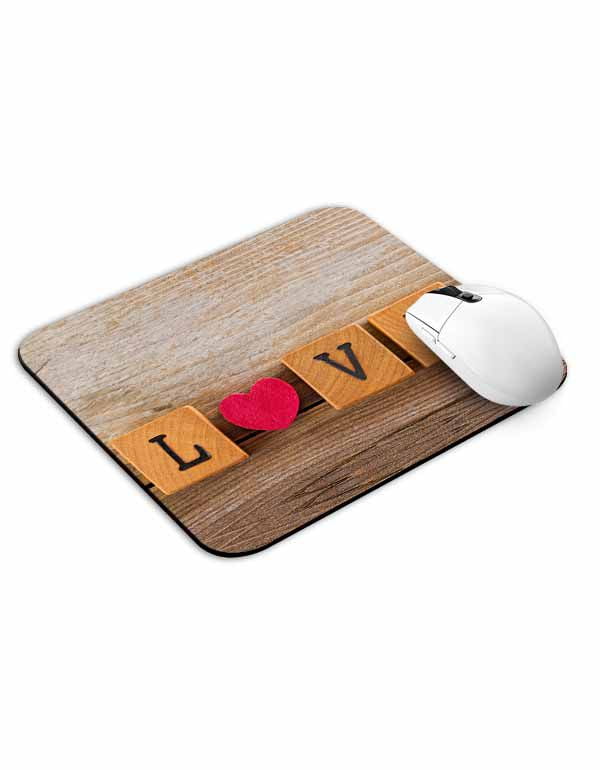 Allleftout Love Blocks Mouse Pad