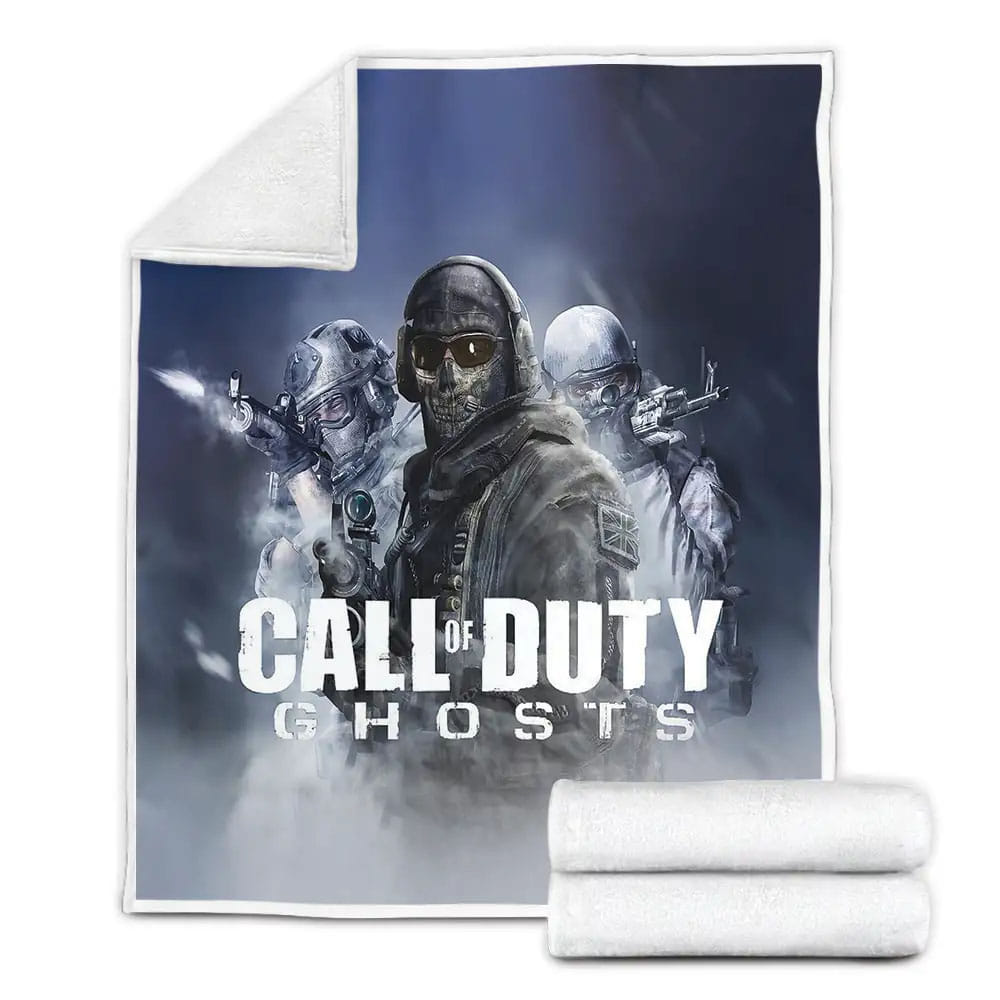 Call Of Duty Cod Ghost Fleece Blanket Gift For Birthday Halloween Christmas Thanksgiving
