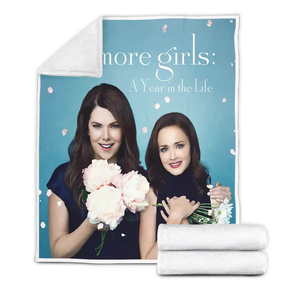Gilmore Girls A Year In The Life Movie Poster Fleece Blanket Gift For Wife Husband Besties