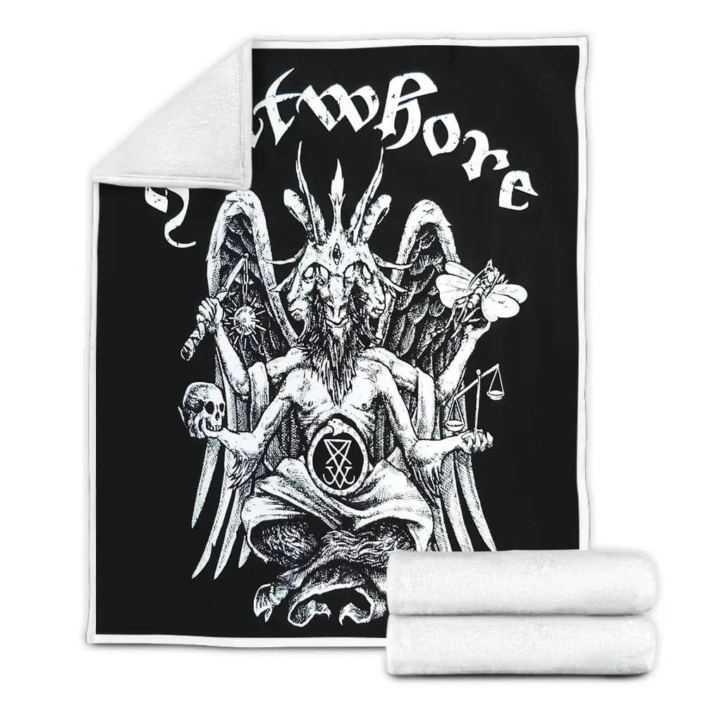 Goatwhore Album Ghostly Fleece Blanket Gift For Birthday Halloween Christmas Thanksgiving