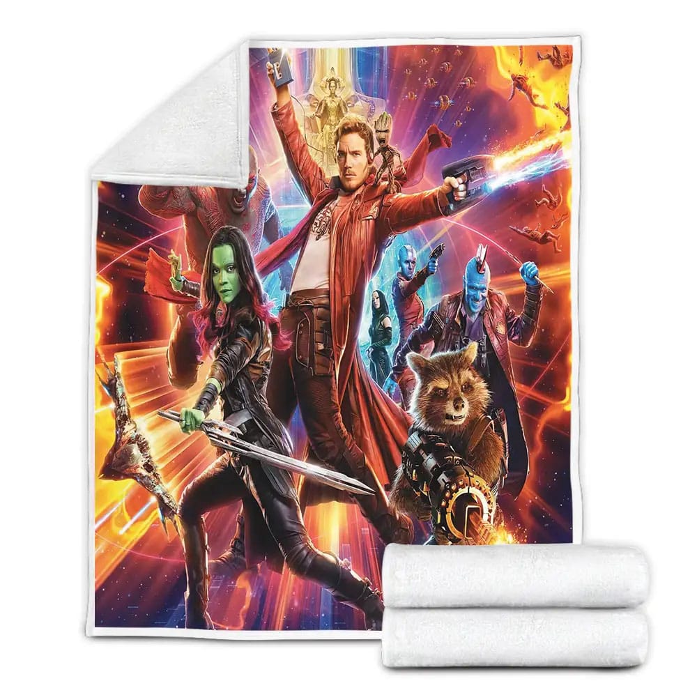 GUARDIANS OF THE GALAXY Fleece Blanket Gift For Birthday Halloween Christmas Thanksgiving