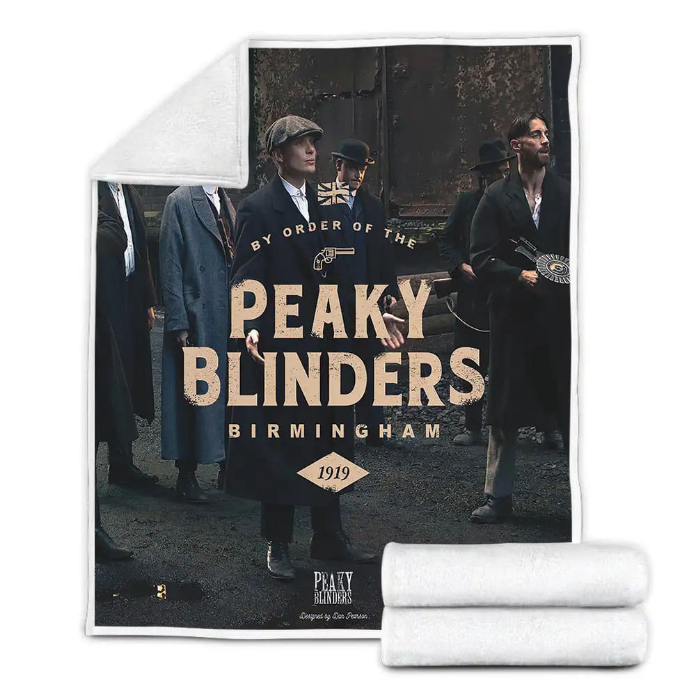 By Order Of The Peaky Blinders Fleece Blanket Gift For Christmas Thanksgiving Halloween