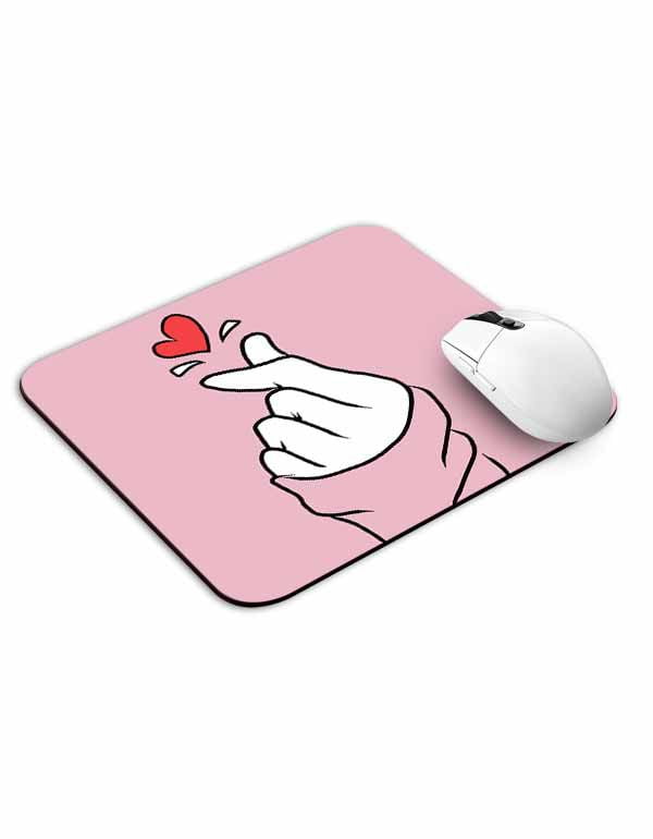 Allleftout Bts Kpop Heart Sign Mouse Pad
