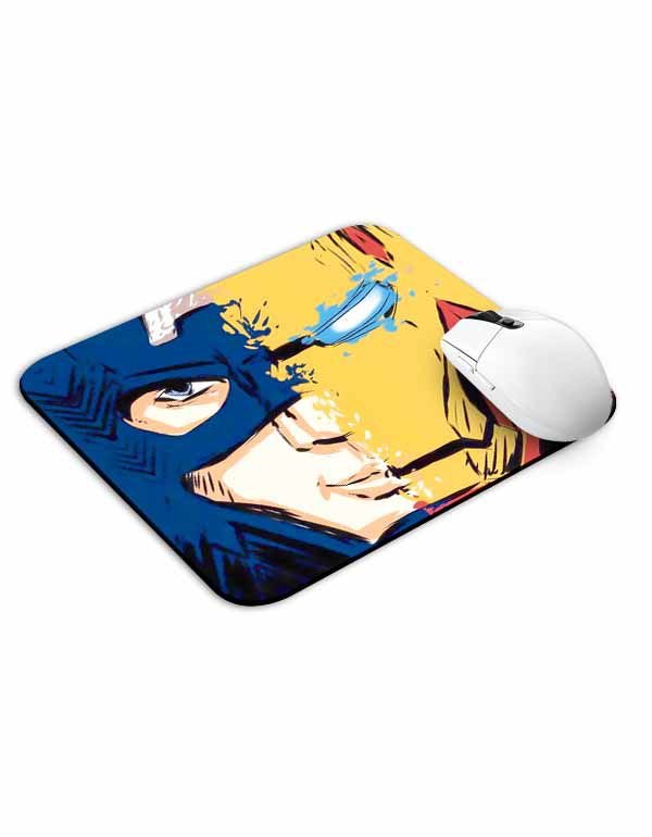 Allleftout Captain America Vs Ironman Mouse Pad