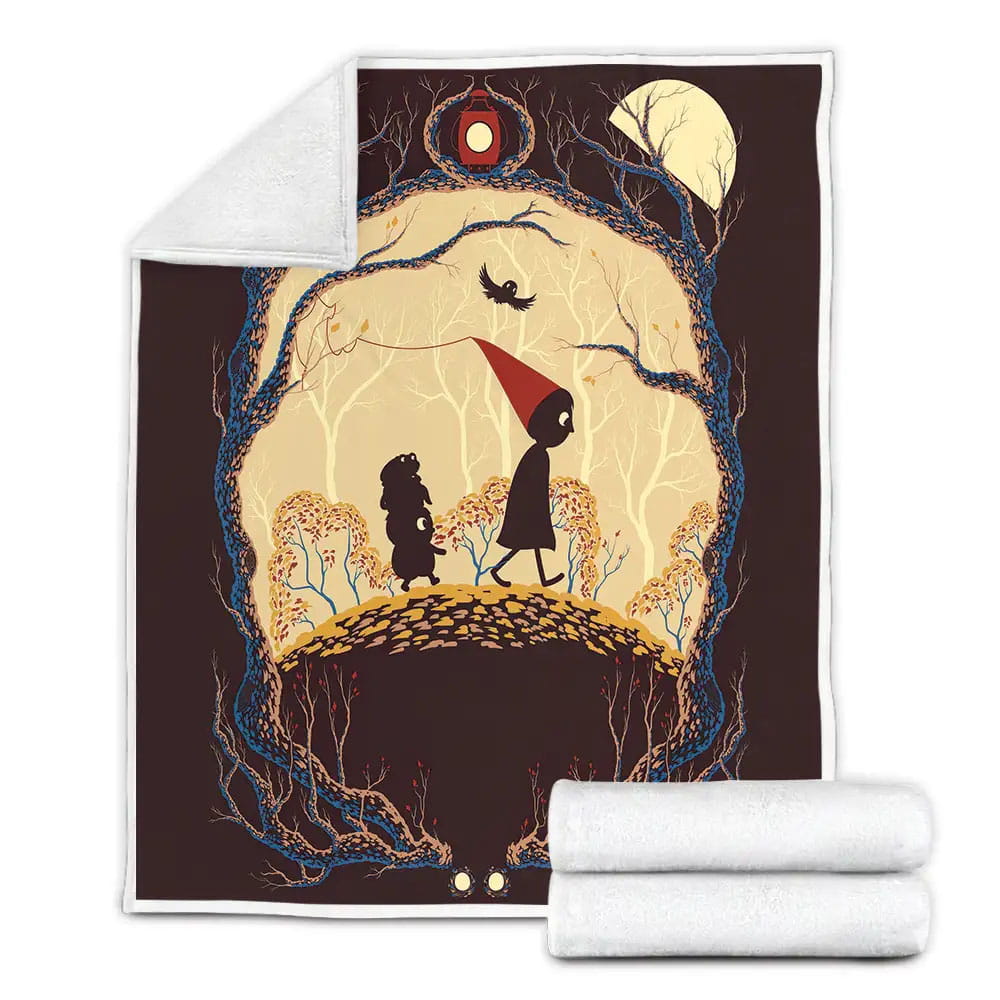 Over The Garden Wall 2014 Movie Illustration Fleece Blanket Gift For Wife Husband Besties