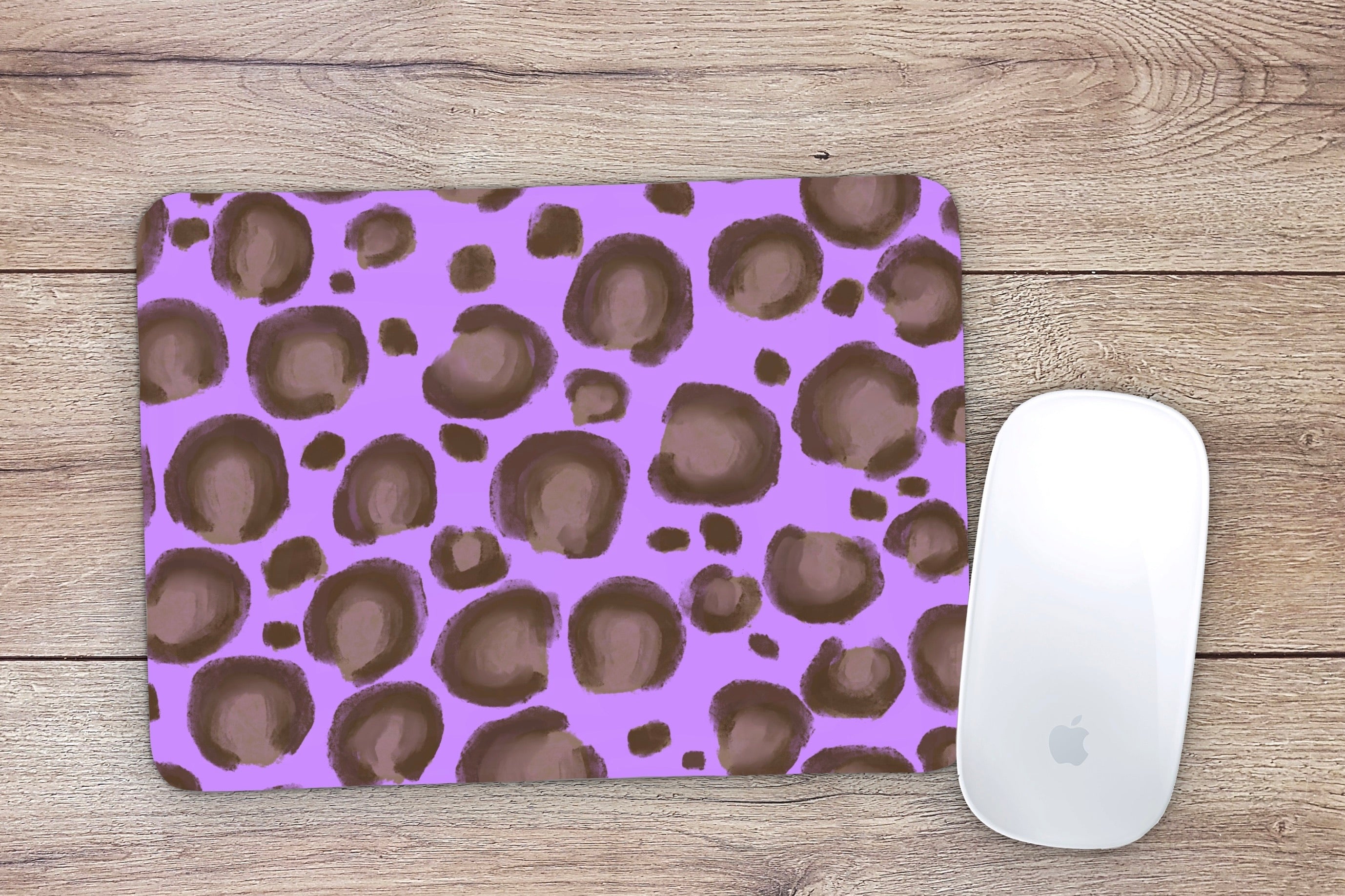 Allleftout Purple Leopard Mouse Pad