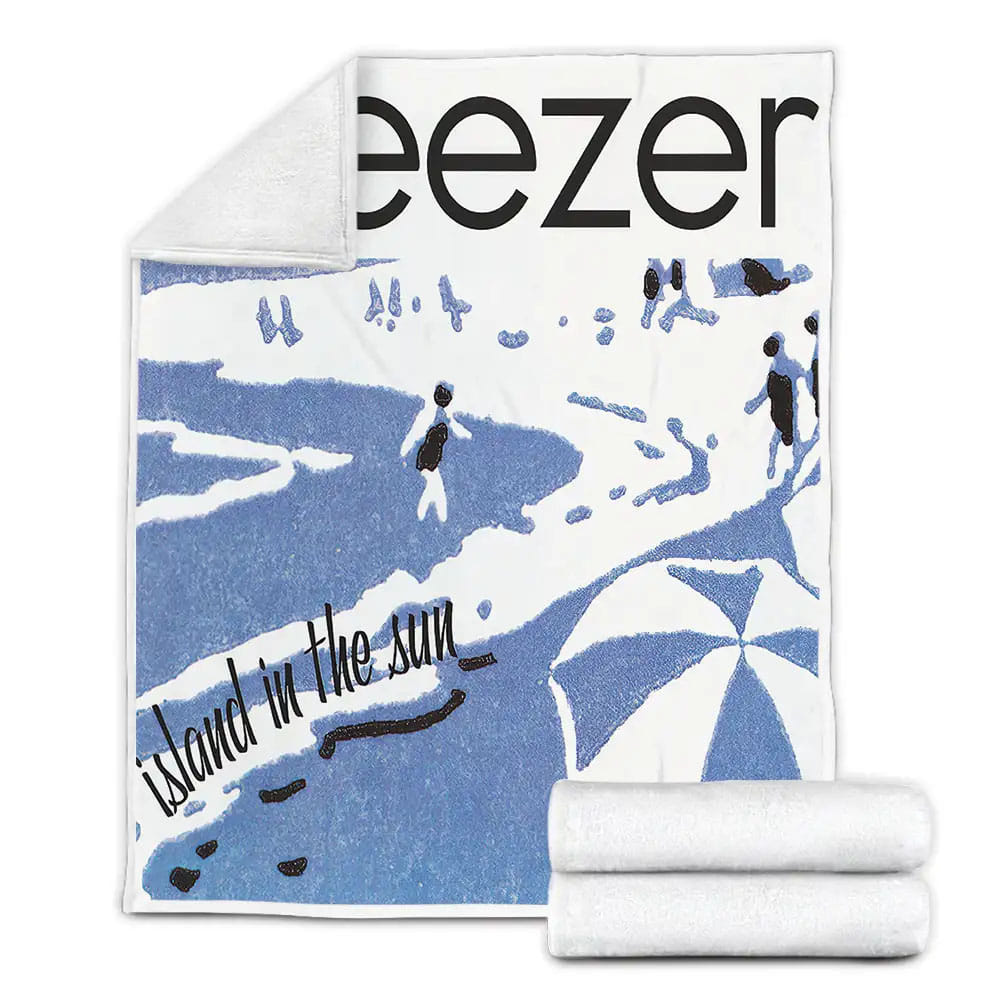 Island In The Sun Weezer Fleece Blanket Gift For Birthday Halloween Christmas Thanksgiving