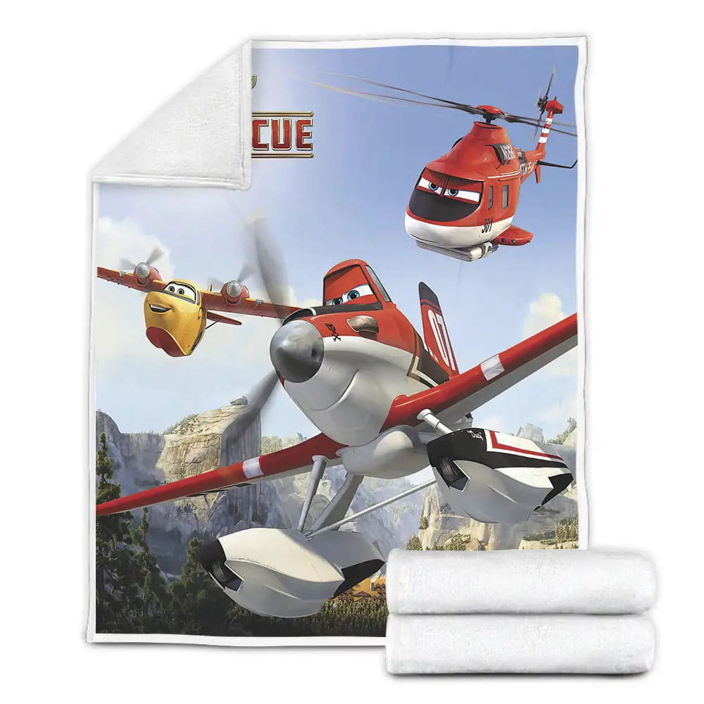Planes Fire And Rescue Characters Fleece Blanket Gift For Christmas Thanksgiving Halloween