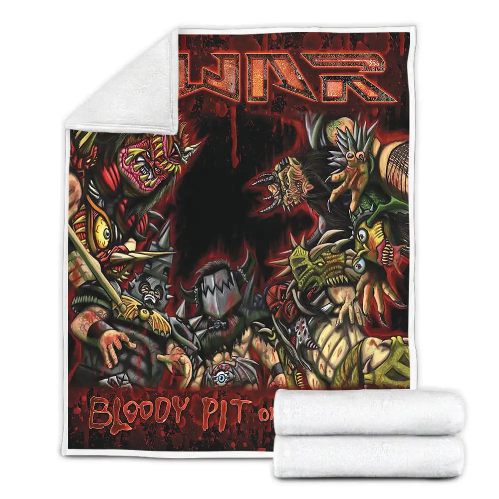 Gwar Music Bloody Pit Or Horror Fleece Blanket Gift For Christmas Thanksgiving Halloween