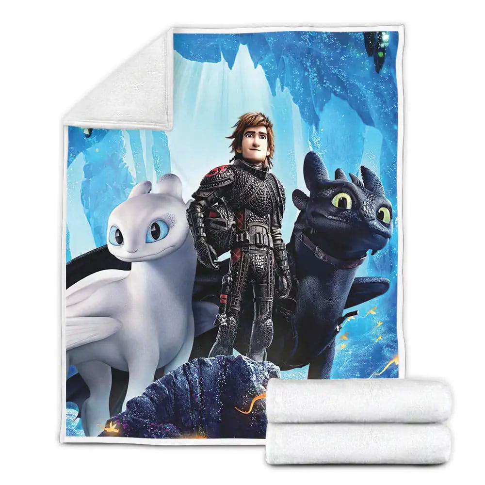 How To Train Your Dragon Fleece Blanket Gift For Birthday Halloween Christmas Thanksgiving