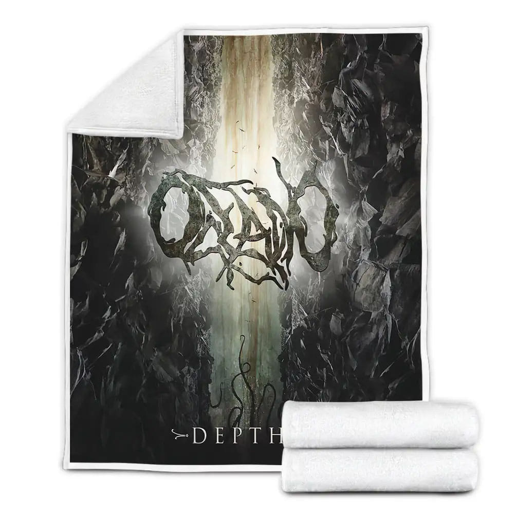 Oceano Band Album Depths Fleece Blanket Gift For Birthday Halloween Christmas Thanksgiving