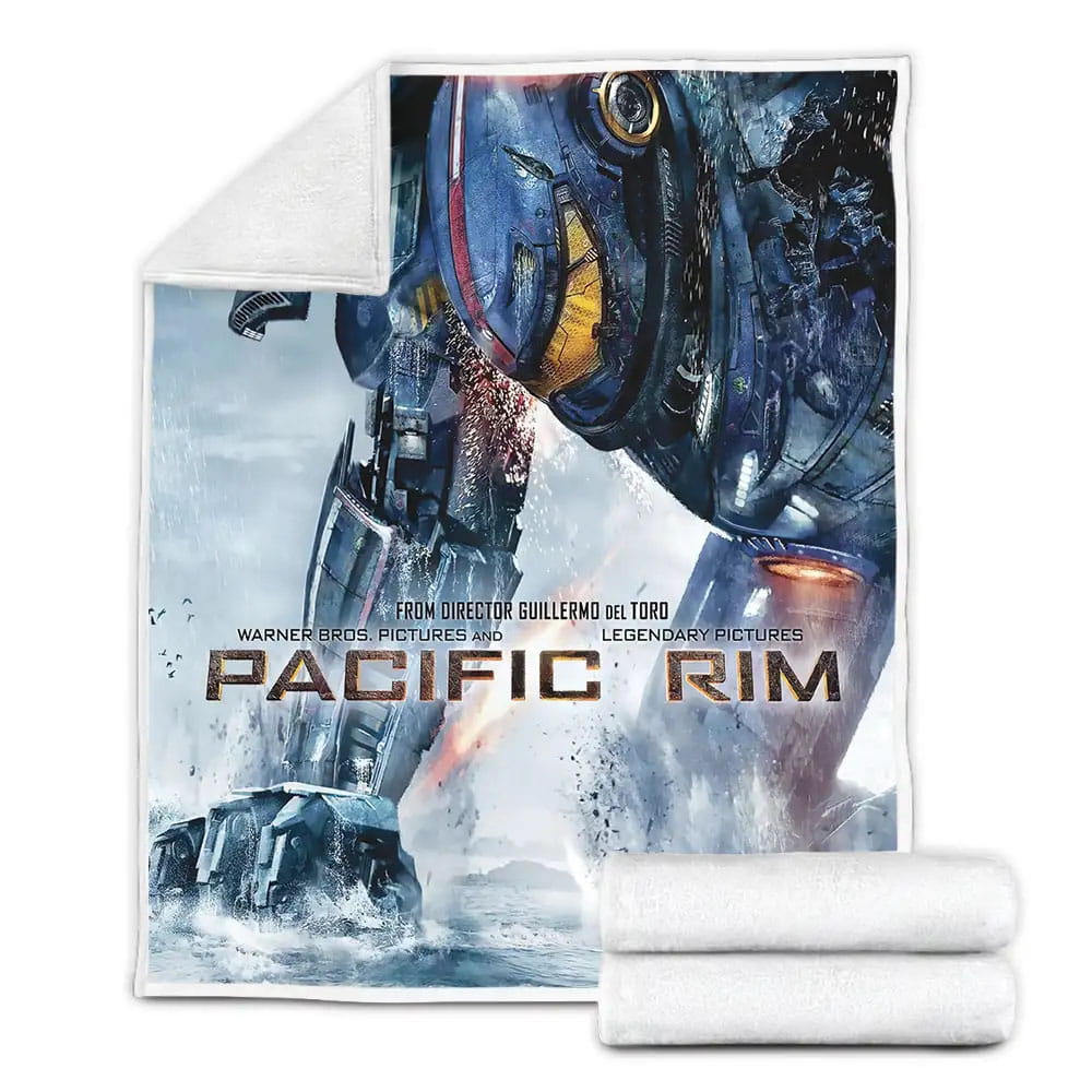 Pacific Rim Movie Poster Fleece Blanket Gift For Birthday Halloween Christmas Thanksgiving