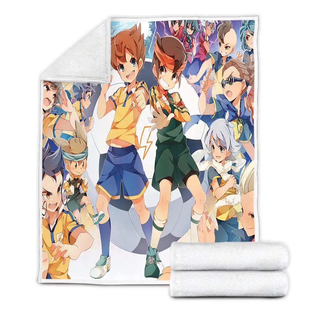 Inazuma Eleven Whole Characters Fleece Blanket Gift For Christmas Thanksgiving Halloween