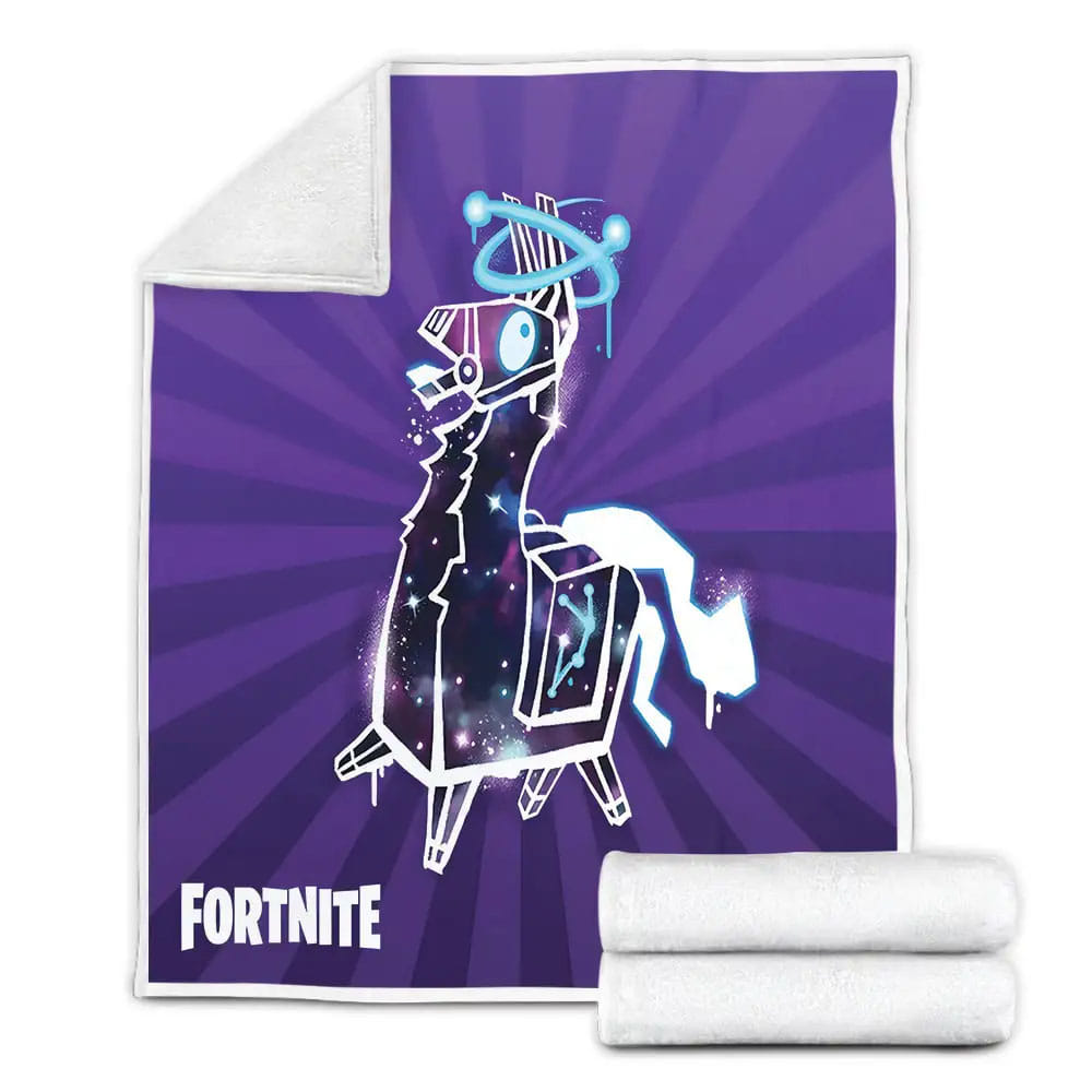 Fortnite Llama In Universe Skin Fleece Blanket Gift For Christmas Thanksgiving Halloween