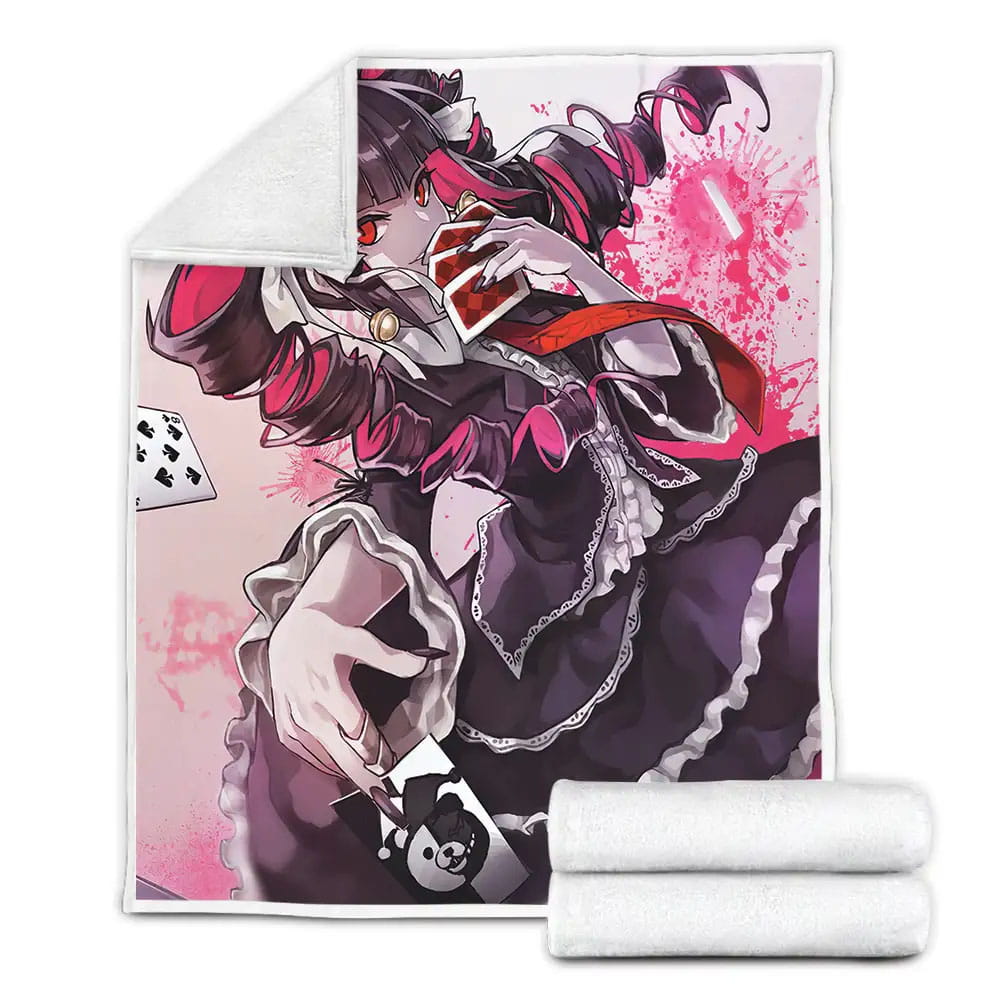 Danganronpa Celestia Ludenberg Digital Artwork Fleece Blanket Gift For Wife Husband Besties