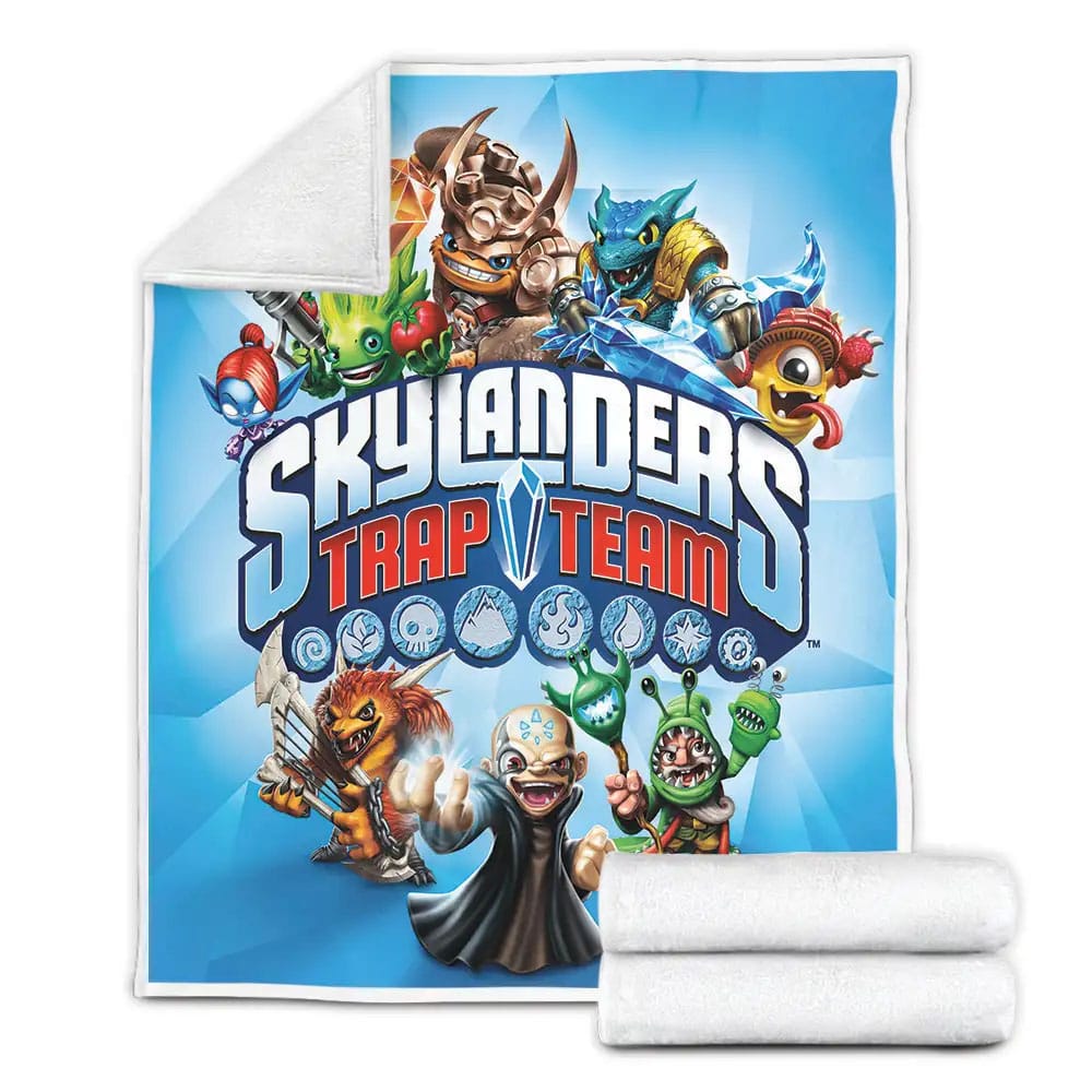 Skylanders Academy The Trap Team Fleece Blanket Gift For Christmas Thanksgiving Halloween