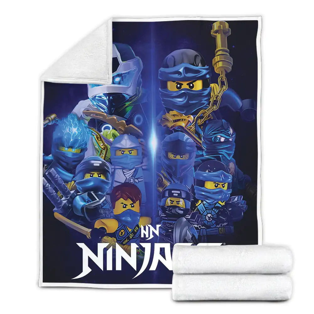 Ninjago Elemental Master Jay Ninja Of Lightning Fleece Blanket Gift For Wife Husband Besties