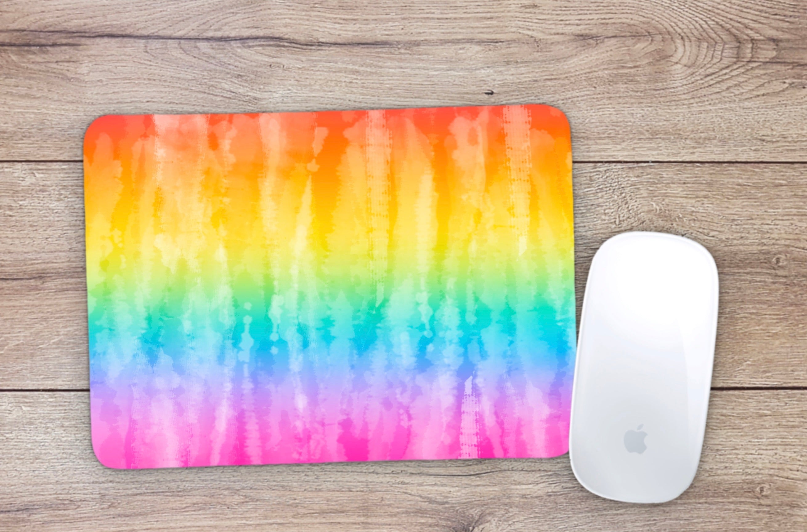 Allleftout Rainbow Summer Tie Dye Mouse Pad