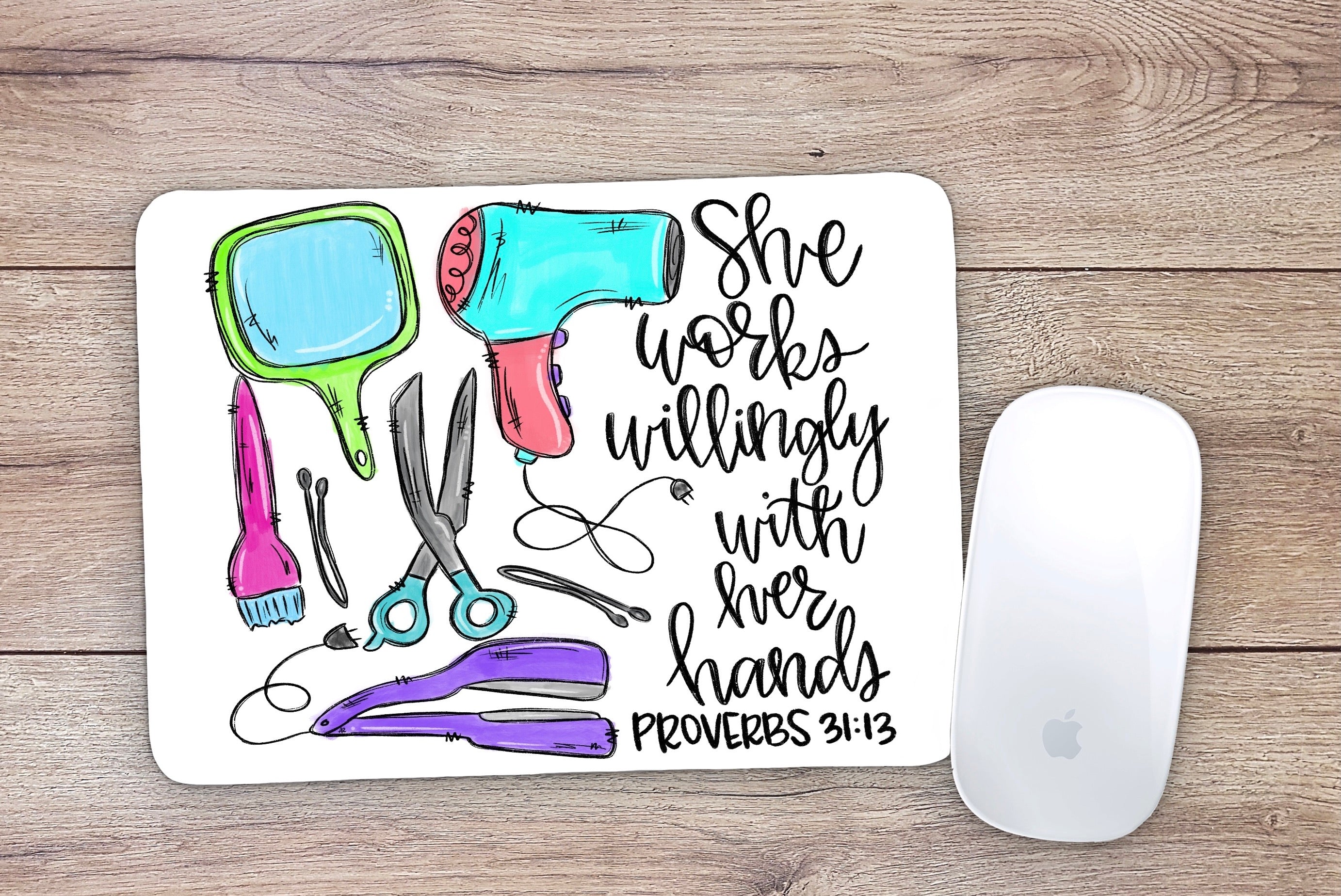 Allleftout Cosmetologist Mouse Pad