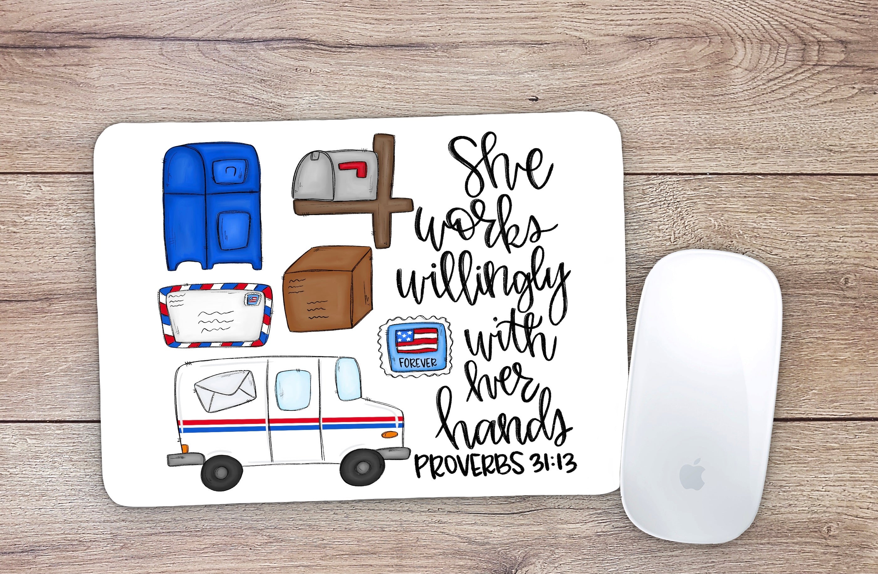 Allleftout Post Office Worker Mouse Pad
