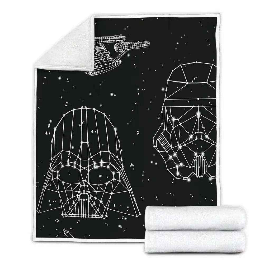 Star Wars Night Sky Stars Fleece Blanket Gift For Birthday Halloween Christmas Thanksgiving