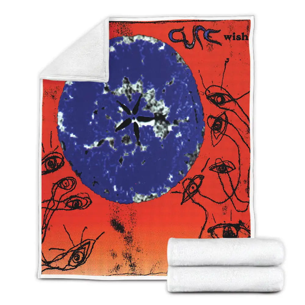 The Cure Wish Album Cover Fleece Blanket Gift For Birthday Halloween Christmas Thanksgiving