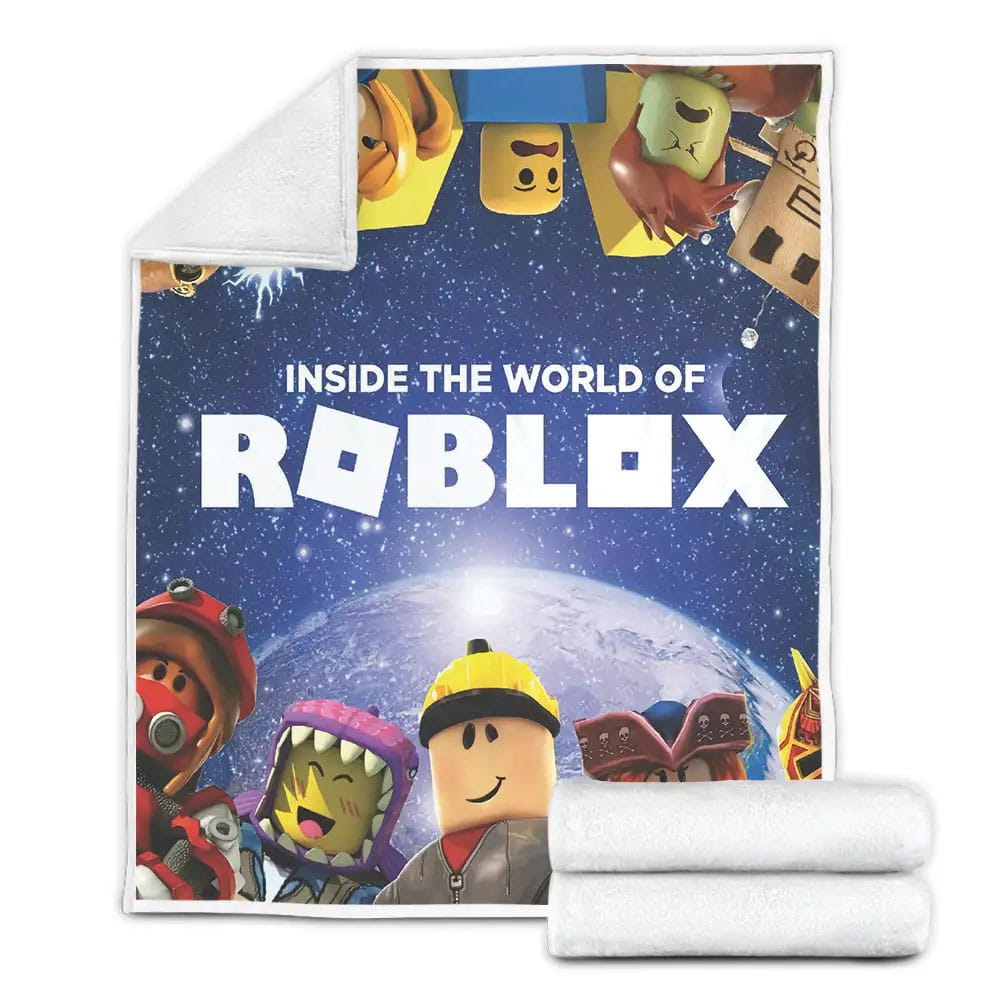 Inside The World Of Roblox Games Fleece Blanket Gift For Christmas Thanksgiving Halloween