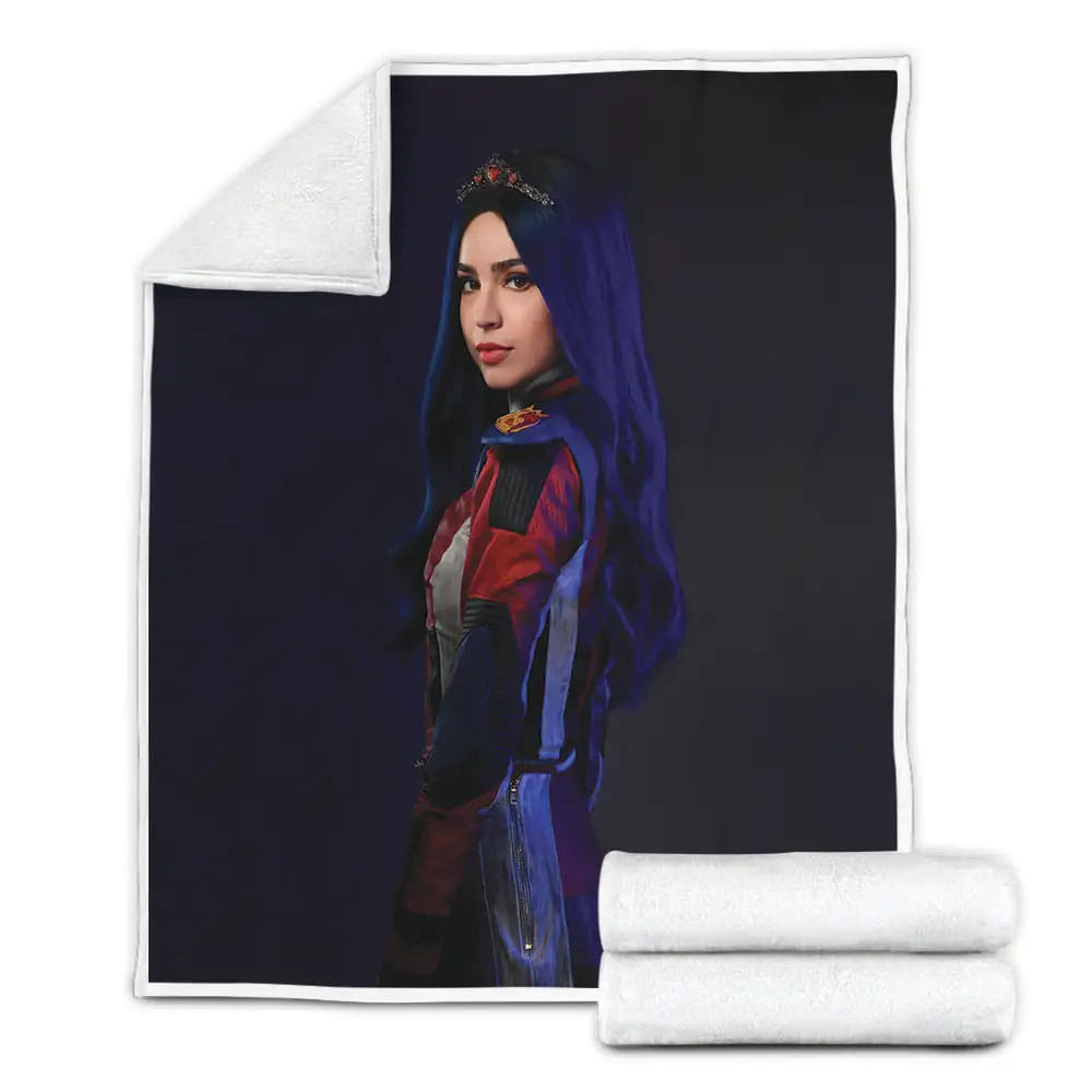 Descendants Sofia Carsons Fleece Blanket Gift For Birthday Halloween Christmas Thanksgiving