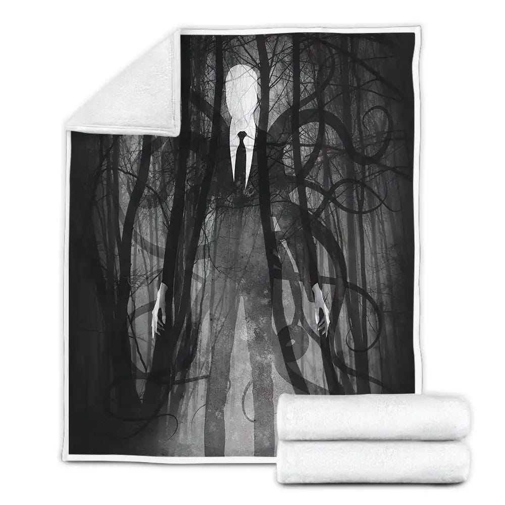 Slender Man Movie Poster 4 Fleece Blanket Gift For Birthday Halloween Christmas Thanksgiving