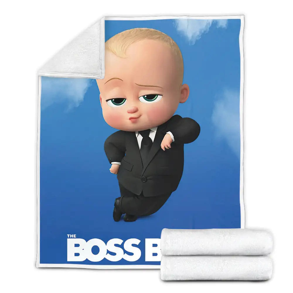The Boss Baby Movie Poster Fleece Blanket Gift For Birthday Halloween Christmas Thanksgiving