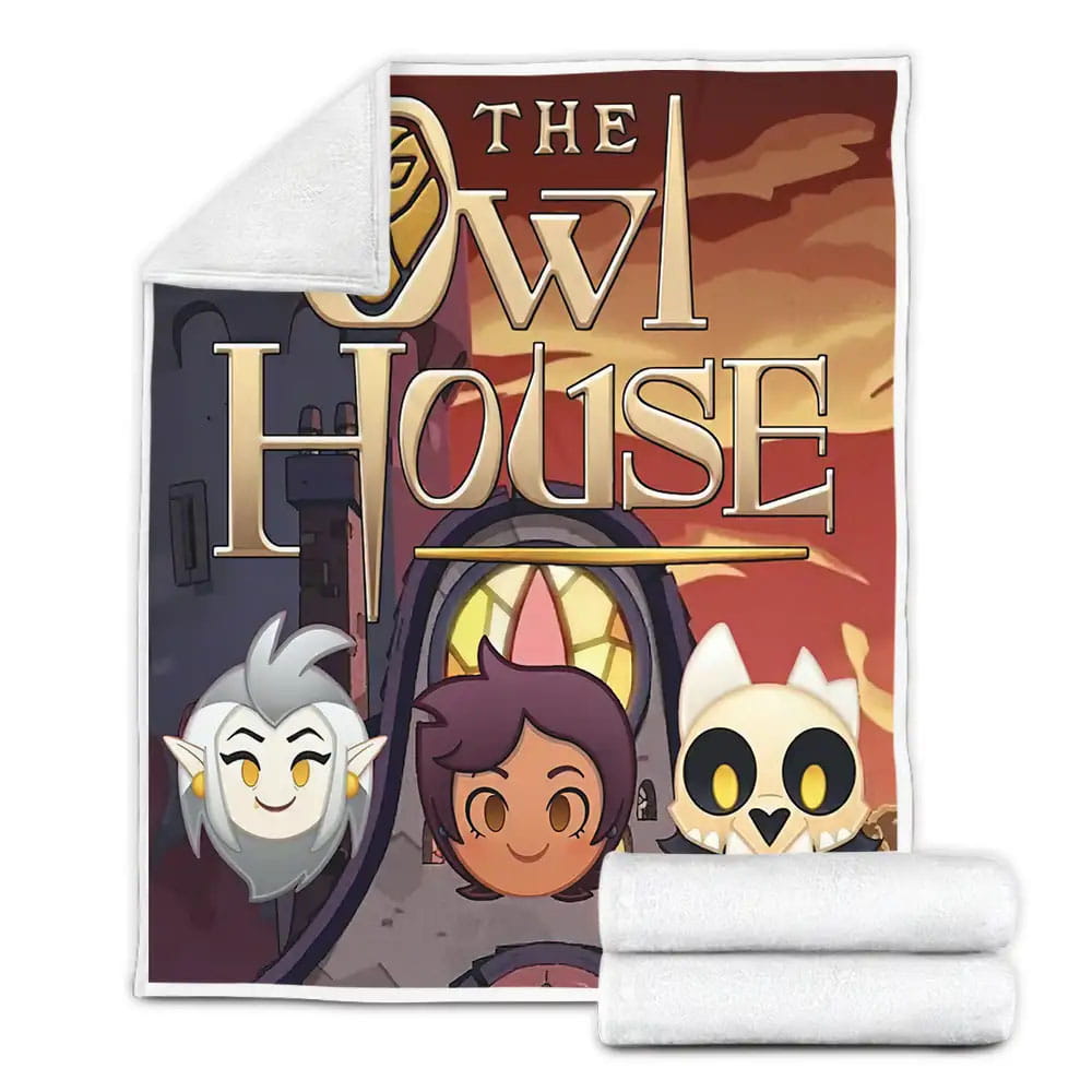 The Owl House Movie Poster Fleece Blanket Gift For Birthday Halloween Christmas Thanksgiving