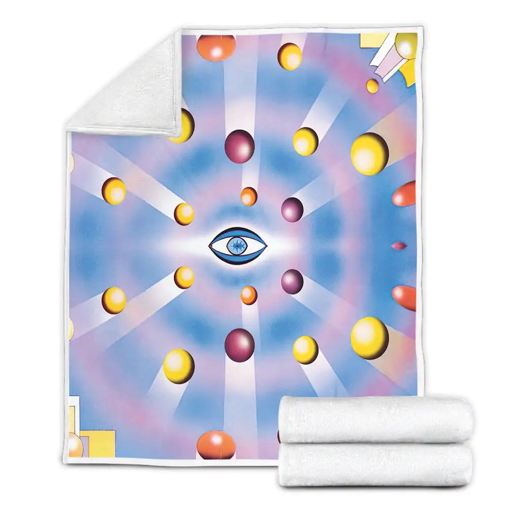 Utopia Album Cover Todd Rundgrens Fleece Blanket Gift For Christmas Thanksgiving Halloween